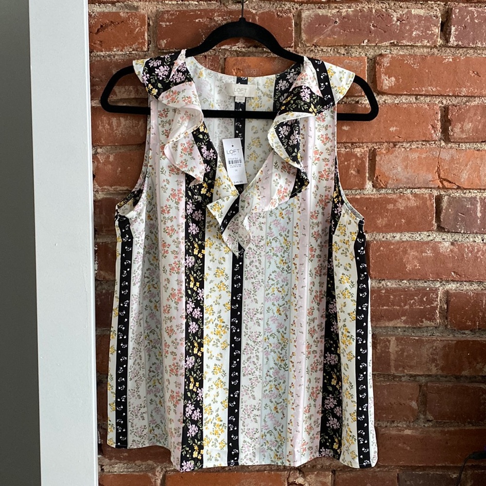 Loft sleeveless blouse